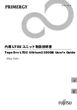 Fujitsu PRIMERGY LTO2 User Manual preview