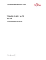 Fujitsu PRIMERGY MX130 S2 Upgrade and maintenance manua Upgrade And Maintenance Manual preview