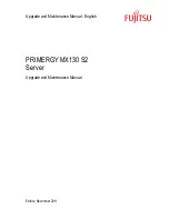 Preview for 1 page of Fujitsu PRIMERGY MX130 S2 Upgrade and maintenance manua Upgrade And Maintenance Manual