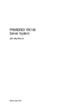 Предварительный просмотр 1 страницы Fujitsu PRIMERGY RX100 Operating Manual