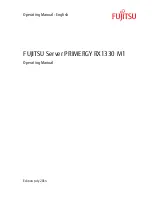 Fujitsu PRIMERGY RX1330 M1 Operating Manual preview