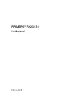 Preview for 1 page of Fujitsu Primergy RX200 S4 Operating Manual