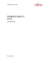 Fujitsu PRIMERGY RX200 S7 Operating Manual preview