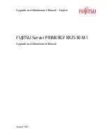 Предварительный просмотр 1 страницы Fujitsu PRIMERGY RX2530 M1 Upgrade And Maintenance Manual