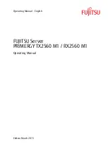 Предварительный просмотр 1 страницы Fujitsu PRIMERGY RX2560 M1 Operating Manual