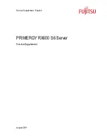 Fujitsu PRIMERGY RX600 S6 Service Supplement Manual preview
