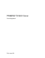 Fujitsu PRIMERGY TX100 S1 Service Supplement Manual предпросмотр