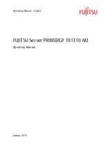 Preview for 1 page of Fujitsu PRIMERGY TX1310 M3 Operating Manual