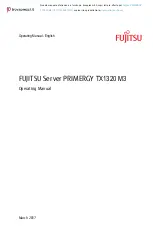 Предварительный просмотр 1 страницы Fujitsu PRIMERGY TX1320 M3 Operating Manual