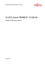 Preview for 1 page of Fujitsu PRIMERGY TX1320 M4 Upgrade And Maintenance Manual