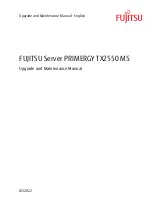 Fujitsu PRIMERGY TX2550 M5 Upgrade And Maintenance Manual предпросмотр