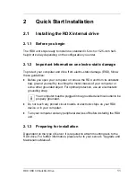 Preview for 11 page of Fujitsu RDX USB 3.0 QuikStor Drive Operating Manual