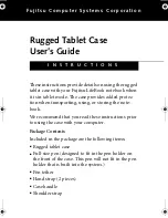 Fujitsu Rugged Tablet Case User Manual предпросмотр