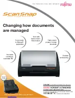 Preview for 1 page of Fujitsu S510 - ScanSnap - Document Scanner Brochure & Specs