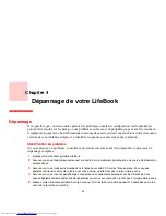 Предварительный просмотр 100 страницы Fujitsu S7220 - LifeBook - Core 2 Duo 2.4 GHz (French) Manual D'Utilisation