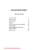 Предварительный просмотр 5 страницы Fujitsu SCALEOVIEW Q26W-1 Operating Manual