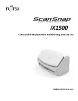 Fujitsu ScanSnap iX1500 Consumable Replacement And Cleaning Instructions preview