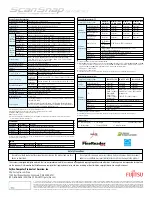 Preview for 3 page of Fujitsu ScanSnap S1300 Specifications