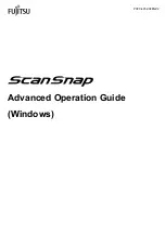 Fujitsu ScanSnap Advanced Operation Manual preview