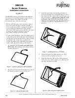 Preview for 1 page of Fujitsu Screen Protector FMWSP8 Installation Instructions