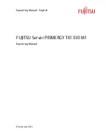 Fujitsu Server PRIMERGY TX1330 M1 Operating Manual preview