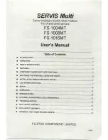 Preview for 1 page of Fujitsu Servis Multi FS-1004MT User Manual