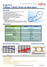 Preview for 1 page of Fujitsu Single Drive FTM7924FB Specifications