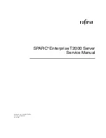 Preview for 3 page of Fujitsu SPARC Enterprise T2000 Service Manual