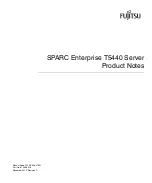 Fujitsu SPARC Enterprise T5440 Server User Manual preview