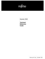 Предварительный просмотр 1 страницы Fujitsu Stylistic 2300 Technical Reference Manual