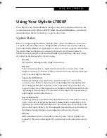 Предварительный просмотр 27 страницы Fujitsu Stylistic LT 800P User Manual