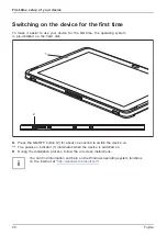 Preview for 22 page of Fujitsu STYLISTIC Q509 Operating Manual