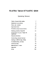 Preview for 3 page of Fujitsu STYLISTIC Q584 Instruction Manual