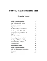 Предварительный просмотр 3 страницы Fujitsu STYLISTIC V535 Operating Manual