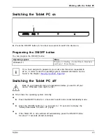 Предварительный просмотр 25 страницы Fujitsu STYLISTIC V535 Operating Manual