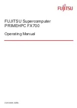 Fujitsu Supercomputer PRIMEHPC FX700 Operating Manual preview