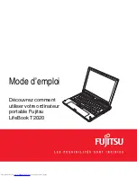 Fujitsu T2020 - LifeBook Tablet PC (French) Manuel Du Propriétaire preview