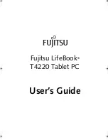 Fujitsu T4220 - LifeBook Tablet PC User Manual preview