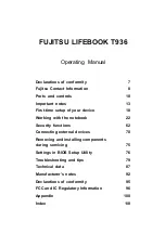 Предварительный просмотр 3 страницы Fujitsu T936 Operating Manual