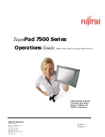 Preview for 1 page of Fujitsu TeamPad PBT7500-16 Operation Manual