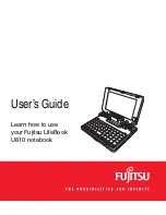 Fujitsu U810 - LifeBook Mini-Notebook - 800 MHz User Manual предпросмотр