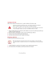 Предварительный просмотр 74 страницы Fujitsu U810 - LifeBook Mini-Notebook - 800 MHz User Manual