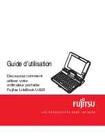 Предварительный просмотр 1 страницы Fujitsu U820 - LifeBook Mini-Notebook - Atom 1.6 GHz (French) Manual D'Utilisation