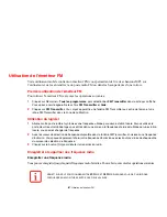 Предварительный просмотр 167 страницы Fujitsu U820 - LifeBook Mini-Notebook - Atom 1.6 GHz (French) Manual D'Utilisation