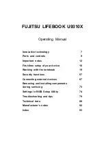 Preview for 5 page of Fujitsu U9310X Operating Manual