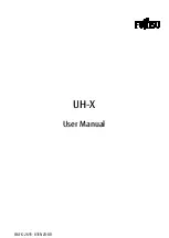 Fujitsu UH-X User Manual preview