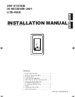Preview for 1 page of Fujitsu UTB-*WB series Installation Manual