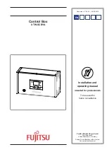 Preview for 1 page of Fujitsu UTW-SCBYA Installation And Operating Manual