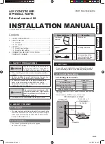 Preview for 1 page of Fujitsu UTY-XWZXZ3 Installation Manual