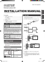 Preview for 1 page of Fujitsu UTY-XWZXZ4 Installation Manual